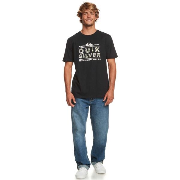 Quiksilver Quiksilver LOGO PRINT SS Muška majica, crna, veličina