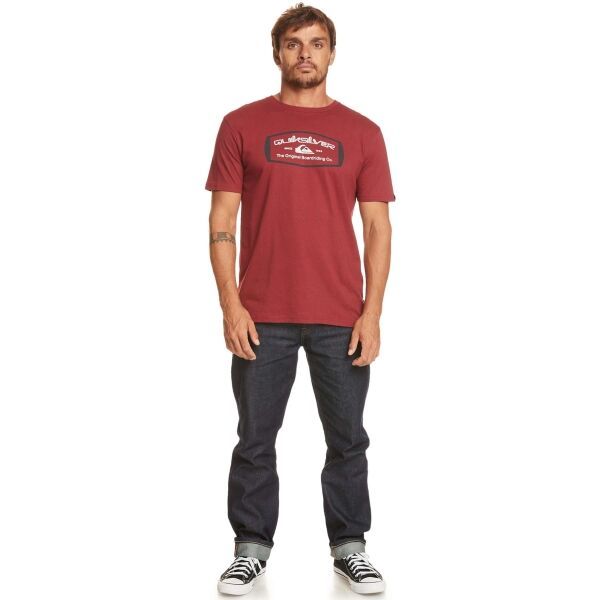 Quiksilver Quiksilver QS MIND BARREL SS Muška majica, boja vina, veličina