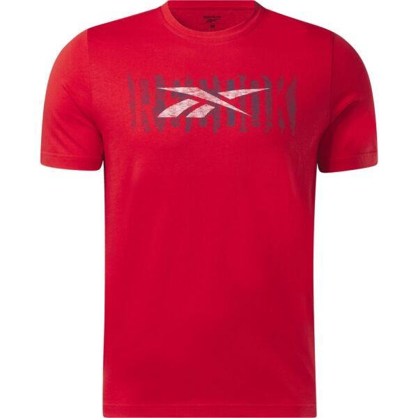 Reebok Reebok GS REEBOK LINEAR READ TEE Muška majica, crvena, veličina