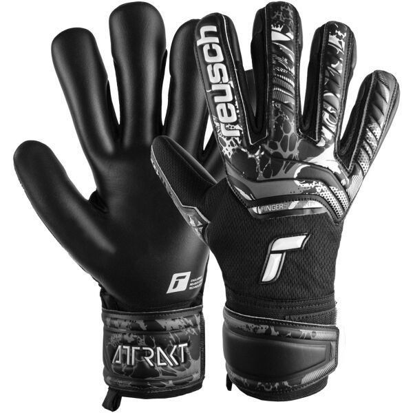 Reusch Reusch ATTRAKT INFINITY FINGER SUPPORT Nogometne golmanske rukavice, crna, veličina