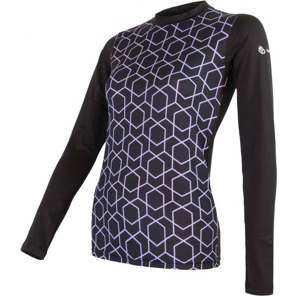 Sensor Sensor FLOW W Ženska termo majica, crna, veličina