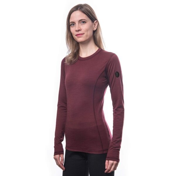 Sensor Sensor MERINO AIR Ženska termo majica, boja vina, veličina