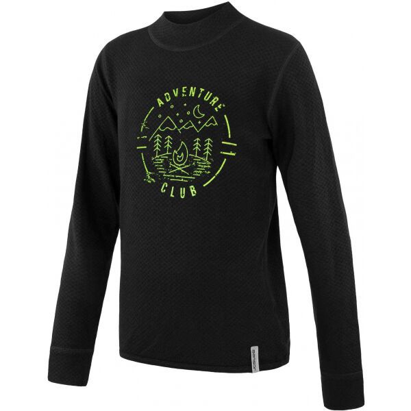 Sensor Sensor MERINO DF CLUB Dječja termo majica, crna, veličina