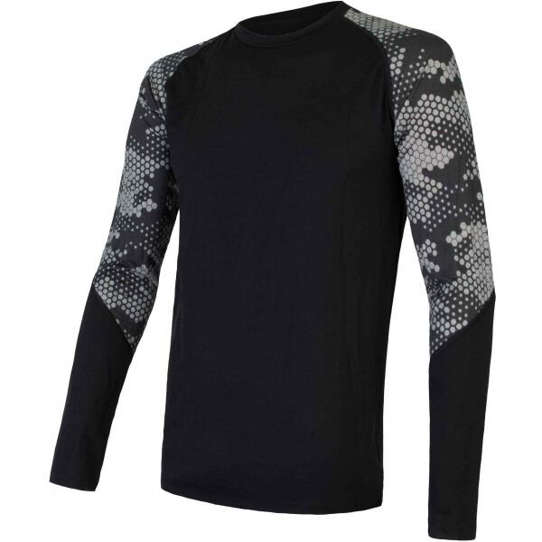 Sensor Sensor MERINO IMPRESS Muška funkcionalna majica, crna, veličina