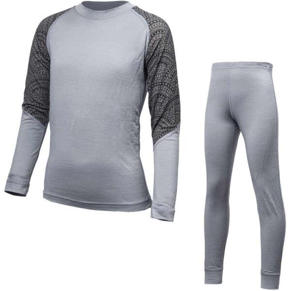 Sensor Sensor MERINO IMPRESS SET Dječje vuneno funkcionalno rublje, siva, veličina