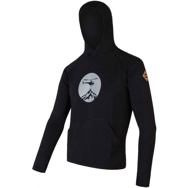 Sensor Sensor MERINO UPPER Muška majica, crna, veličina