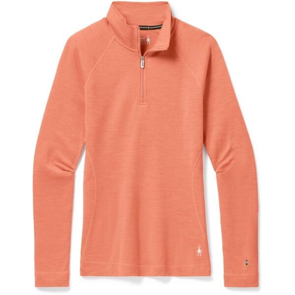 Smartwool Smartwool W CLASSIC THERMAL MERINO BL 1/4 ZB Ženska majica, boja lososa, veličina