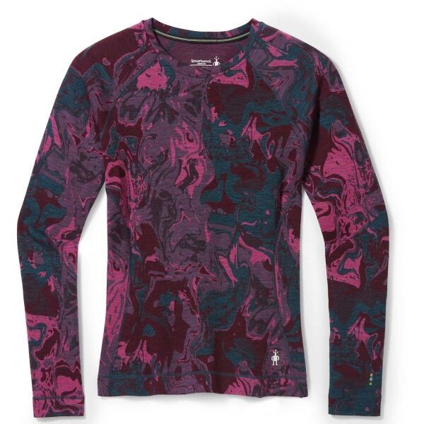 Smartwool Smartwool W CLASSIC THERMAL MERINO BL PATTERN CB Ženska majica, ružičasta, veličina