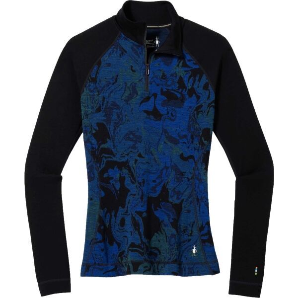 Smartwool Smartwool W CLASSIC THERMAL MERINO BL PTTRN 1/4 ZB Ženska majica, plava, veličina