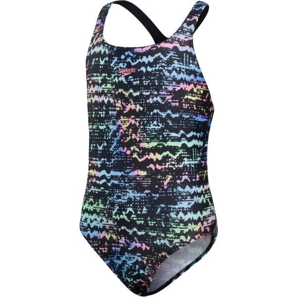 Speedo Speedo ALLOVER MEDALIST Jednodijelni kupaći kostim za djevojčice, crna, veličina