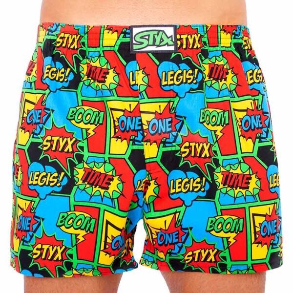 Styx Styx MEN'S BOXERS SHORTS CLASSIC RUBBER Muške gaćice, mix, veličina