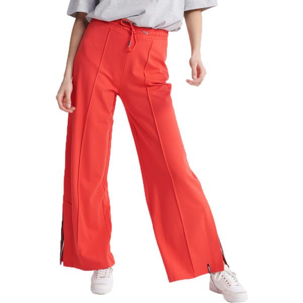 Superdry Superdry EDIT WIDE LEG JOGGER Ženske hlače, crvena, veličina