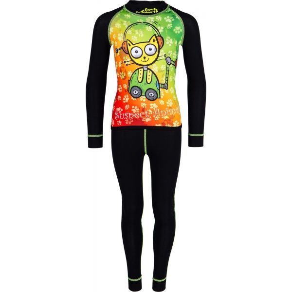 Suspect Animal Suspect Animal SET TAJICE+MAJICA ROBOMAČKA Komplet pododjeće za djecu, crna, veličina