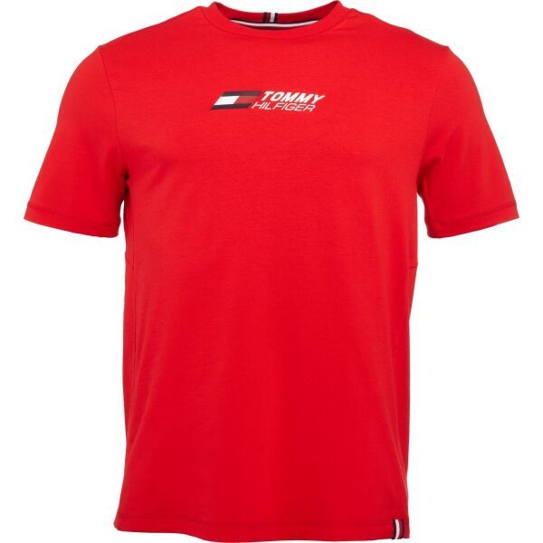 Tommy Hilfiger Tommy Hilfiger ESSENTIAL BIG LOGO TEE Muška majica kratkih rukava, crvena, veličina