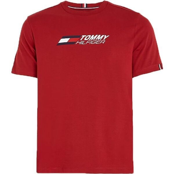 Tommy Hilfiger Tommy Hilfiger ESSENTIALS BIG LOGO S/S TEE Muška majica, crvena, veličina
