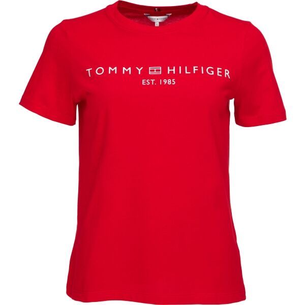 Tommy Hilfiger Tommy Hilfiger LOGO CREW NECK Ženska majica, crvena, veličina