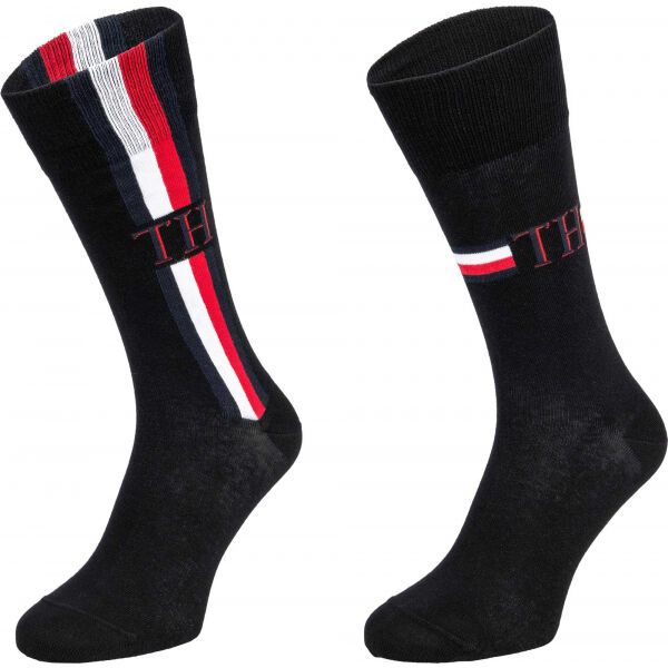 Tommy Hilfiger Tommy Hilfiger MEN SOCK 2P ICONIC STRIPE Muške čarape, crna, veličina