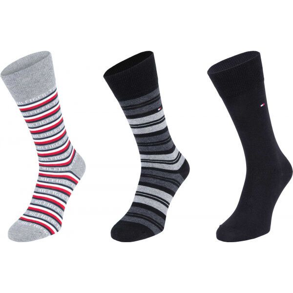 Tommy Hilfiger Tommy Hilfiger MEN SOCK 3P GIFTBOX TOMMY Muške čarape, crna, veličina
