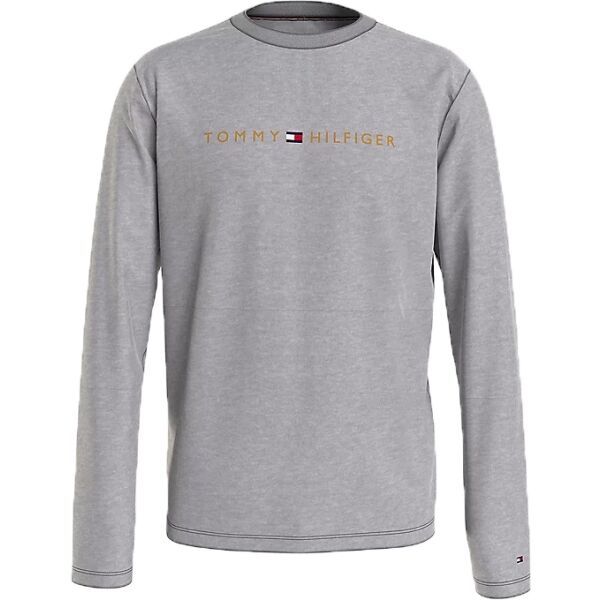 Tommy Hilfiger Tommy Hilfiger TOMMY ORIGINAL-CN LS TEE LOGO Muška majica dugih rukava, siva, veličina