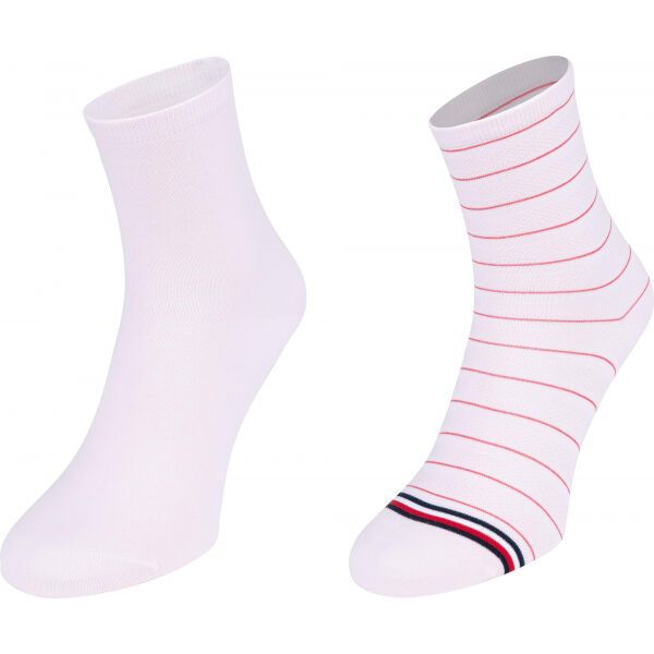 Tommy Hilfiger Tommy Hilfiger WOMEN SHORT SOCK 2P PREPPY Ženske čarape, ružičasta, veličina