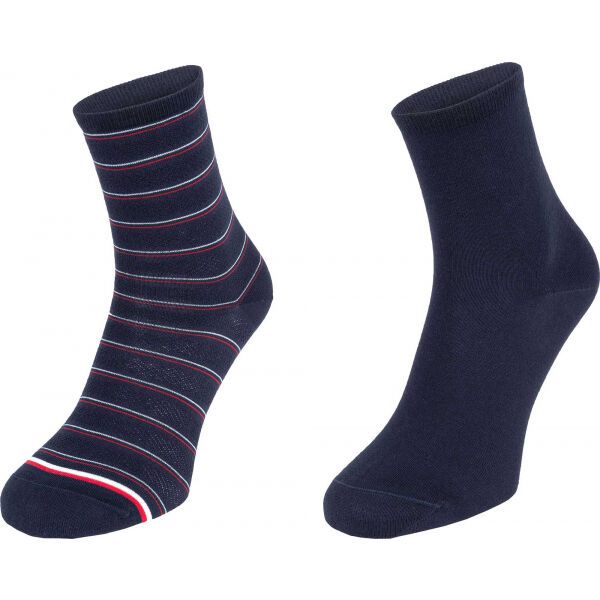 Tommy Hilfiger Tommy Hilfiger WOMEN SHORT SOCK 2P PREPPY Ženske čarape, tamno plava, veličina