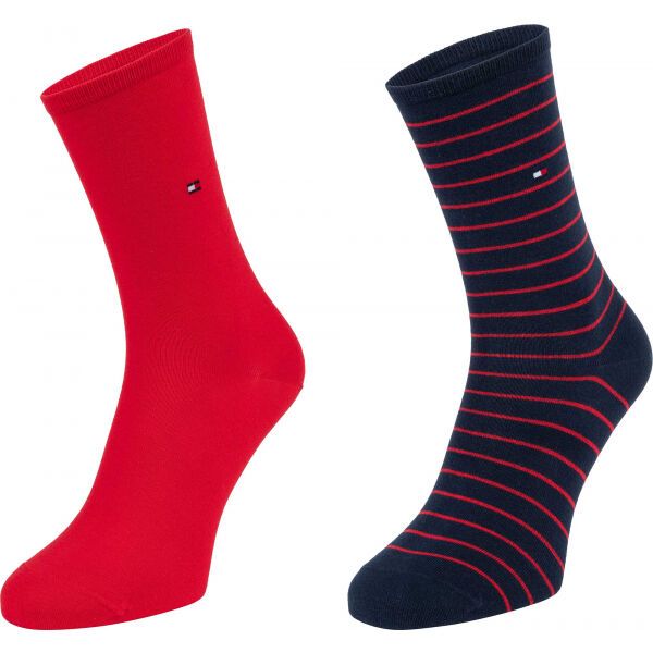 Tommy Hilfiger Tommy Hilfiger WOMEN SOCK 2P SMALL STRIPE Ženske čarape, crvena, veličina
