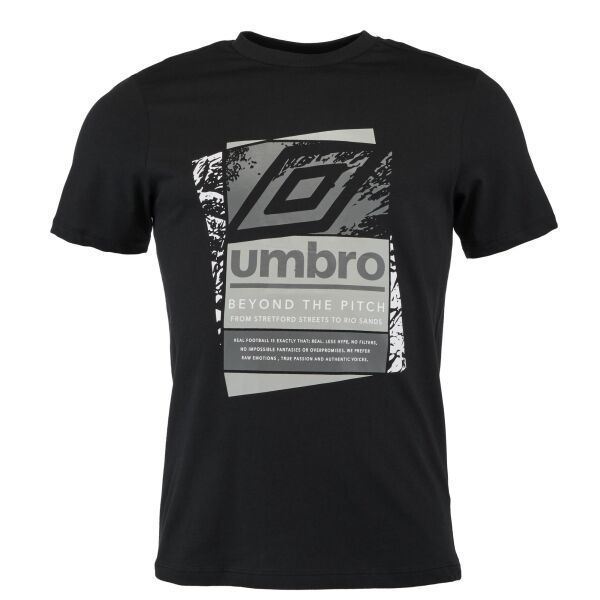 Umbro Umbro FW LAYERED BOX LOGO GRAPHIC TEE Muška majica, crna, veličina