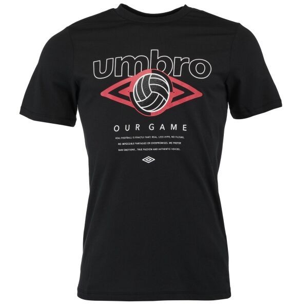 Umbro Umbro FW RETRO FOOTVALL GRAPHIC TEE Muška majica, crna, veličina
