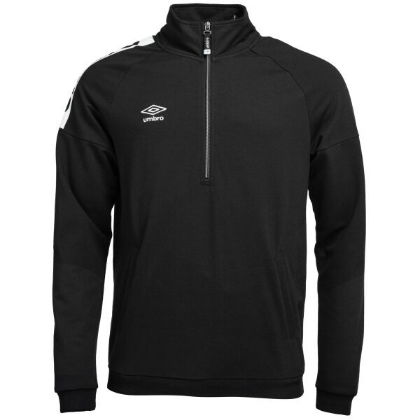 Umbro Umbro PIERS Muška majica s kratkim patentom, crna, veličina