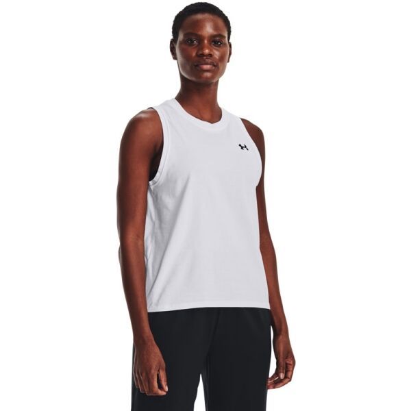 Under Armour Under Armour UA ESSENTIAL CTTN STRCH TANK Ženska majica bez rukava, bijela, veličina