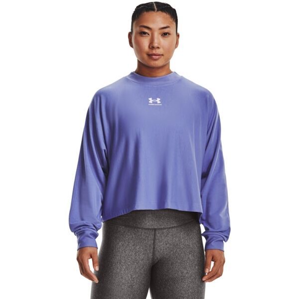 Under Armour Under Armour UA RIVAL TERRY OVERSIZED CRW Ženska majica za trening, plava, veličina