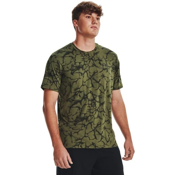 Under Armour Under Armour UA RUSH ENERGY PRINT SS Muška funkcionalna majica, khaki, veličina
