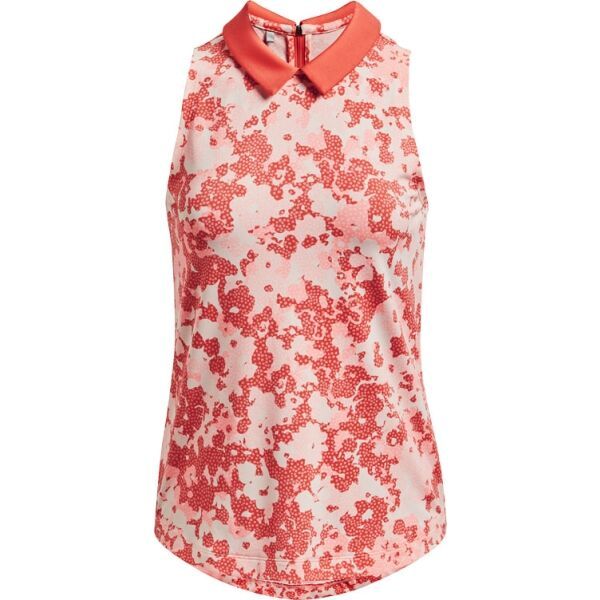 Under Armour Under Armour ZINGER RISE SLVLS POLO Ženska polo majica bez rukava za golf, boja lososa, veličina