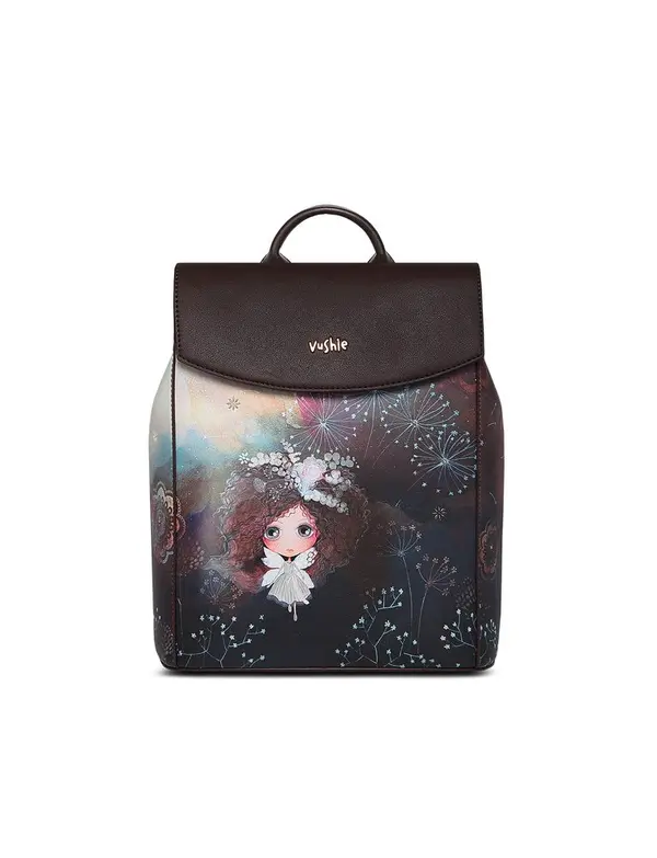 Vushie Vushie Rosalie Rounded Flap Backpack