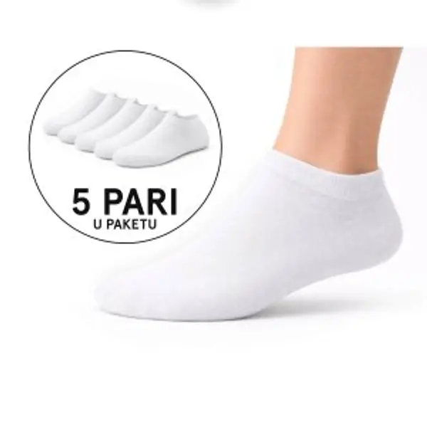 NW PAMUČNE STOPALICE 5 PACK