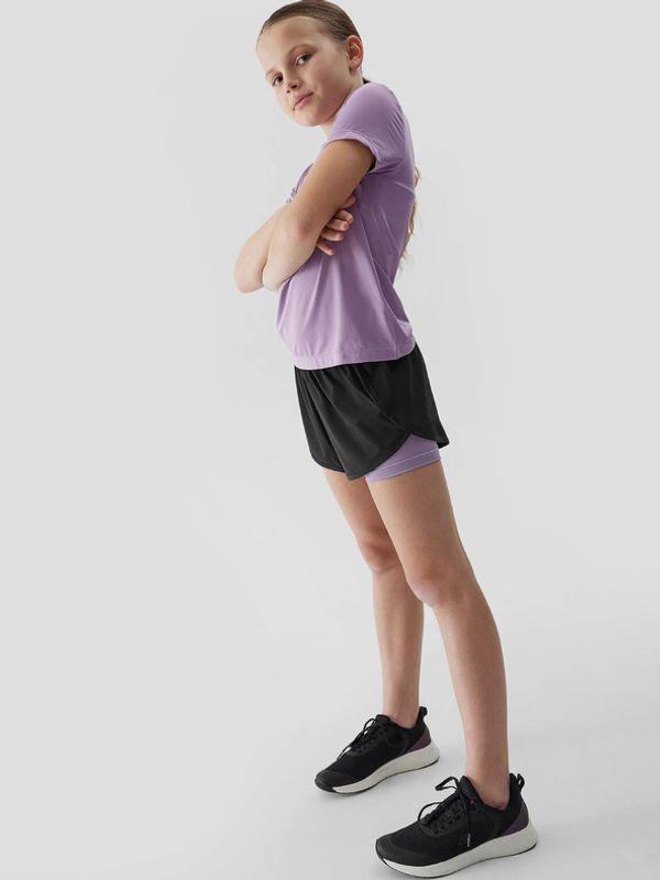 4F 4F Dječje kratke hlačice crna