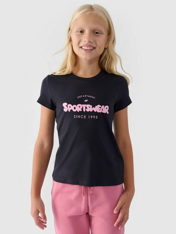 4F 4F Majica dječja crna