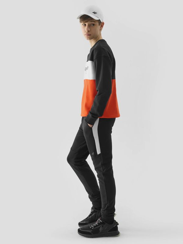 4F 4F Trenirka dječja donji dio crna