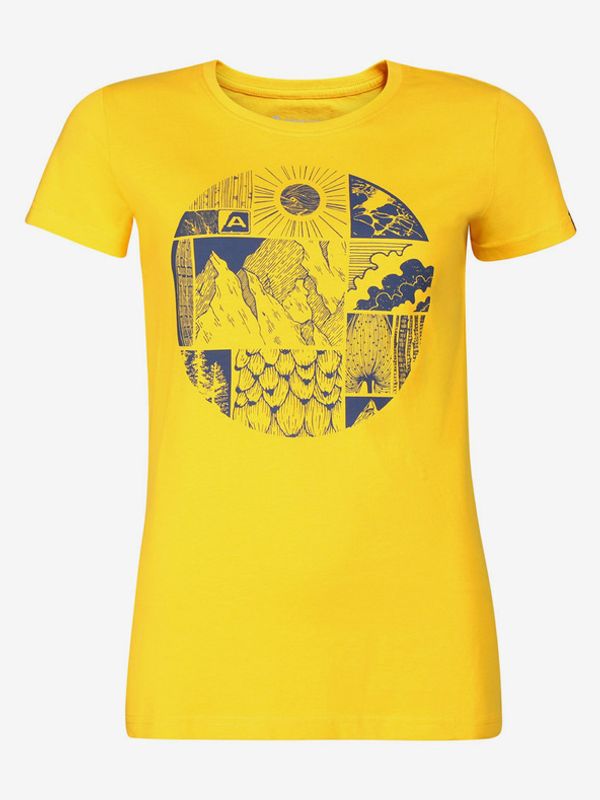 ALPINE PRO ALPINE PRO Ecca Majica žuta