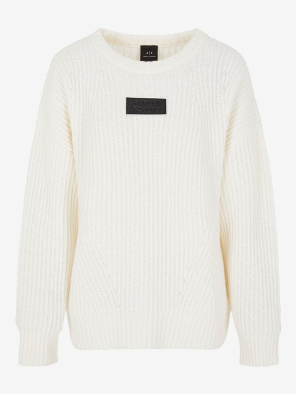 Armani Exchange Armani Exchange Džemper bijela