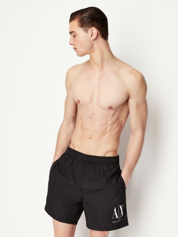 Armani Exchange Armani Exchange Kupaći kostim crna