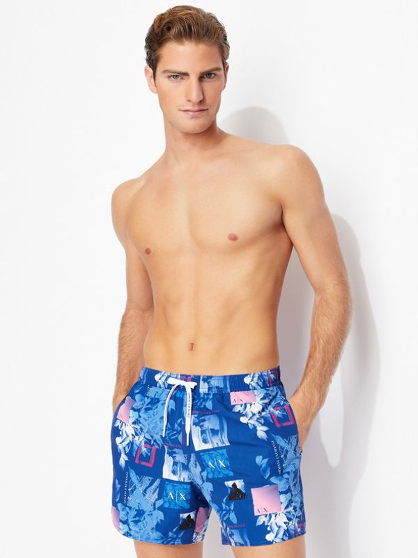 Armani Exchange Armani Exchange Kupaći kostim plava
