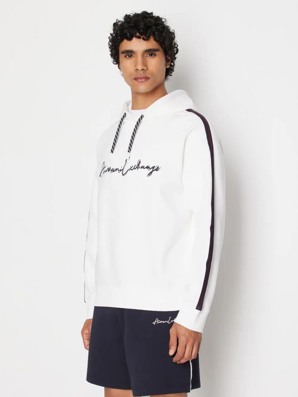 Armani Exchange Armani Exchange Majica dugih rukava bijela