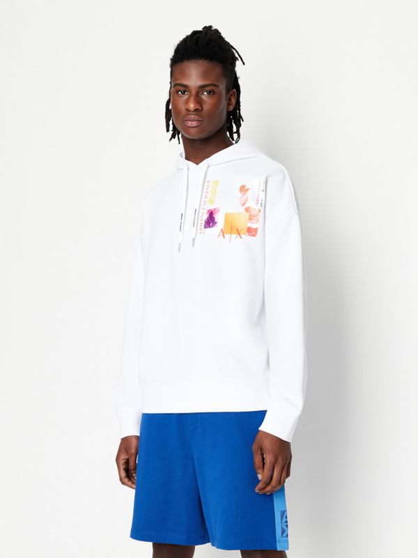 Armani Exchange Armani Exchange Majica dugih rukava bijela