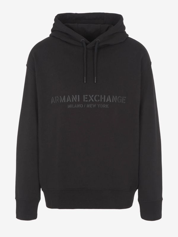 Armani Exchange Armani Exchange Majica dugih rukava crna