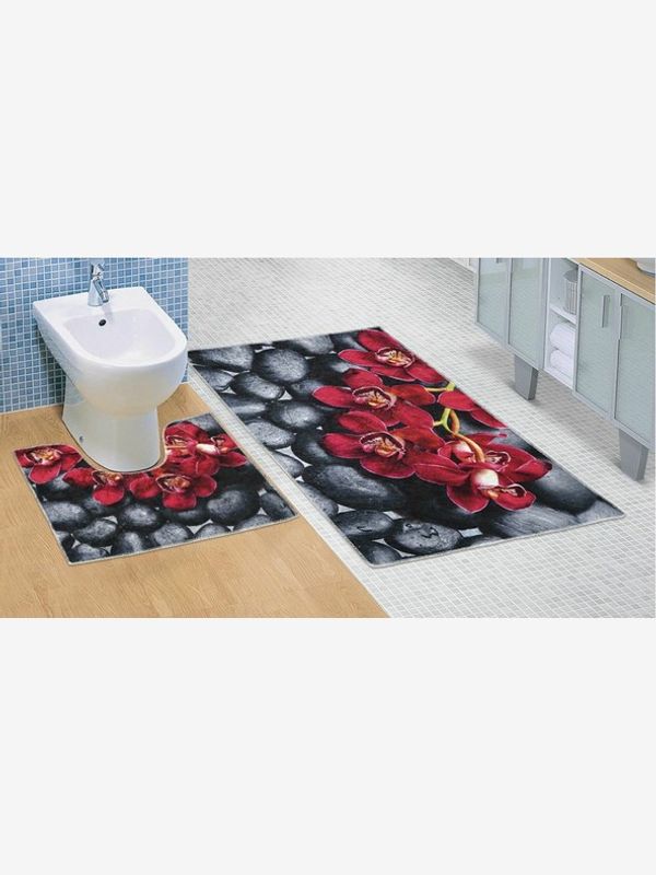 Bellatex Bellatex Set Prostirka za kupaonicu siva