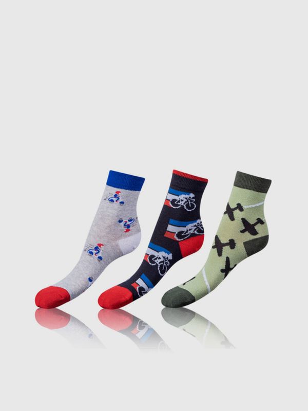 Bellinda Bellinda 3 para dječjih čarapa zelena