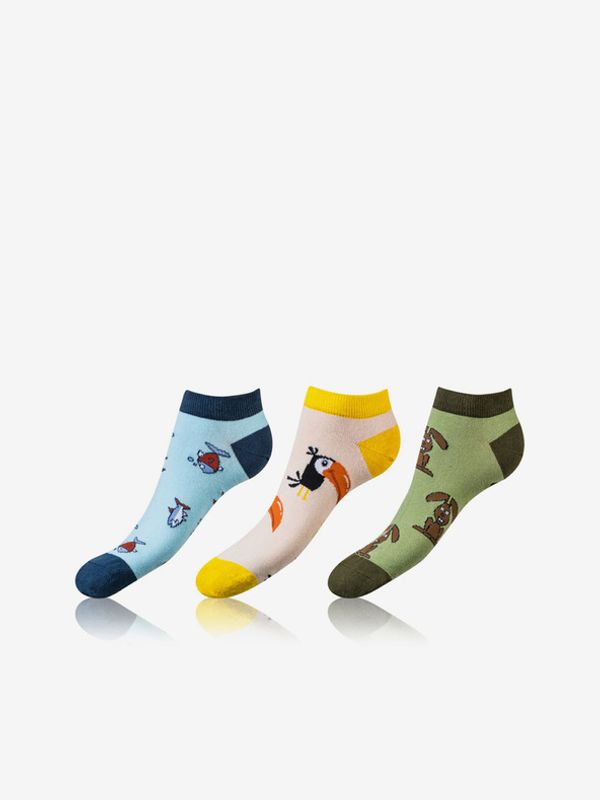 Bellinda Bellinda CRAZY IN-SHOE SOCKS 3-pack Čarape plava