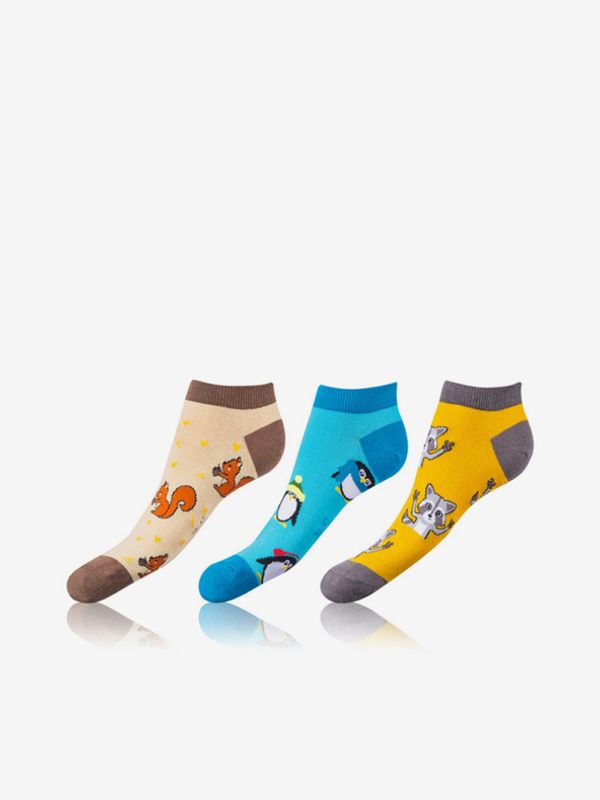 Bellinda Bellinda CRAZY IN-SHOE SOCKS 3-pack Čarape smeđa