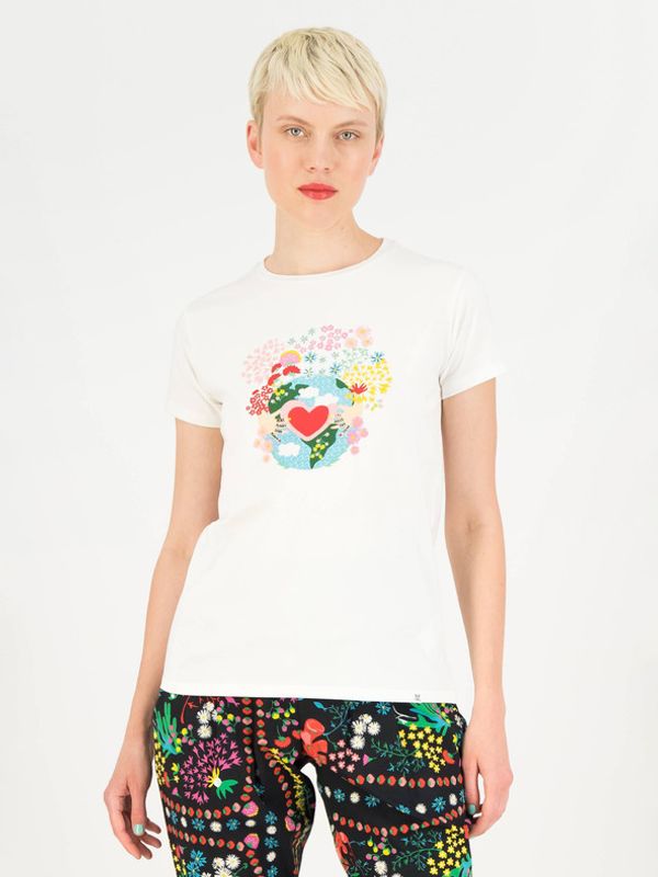 Blutsgeschwister Blutsgeschwister Planet Less Plastic Majica bijela